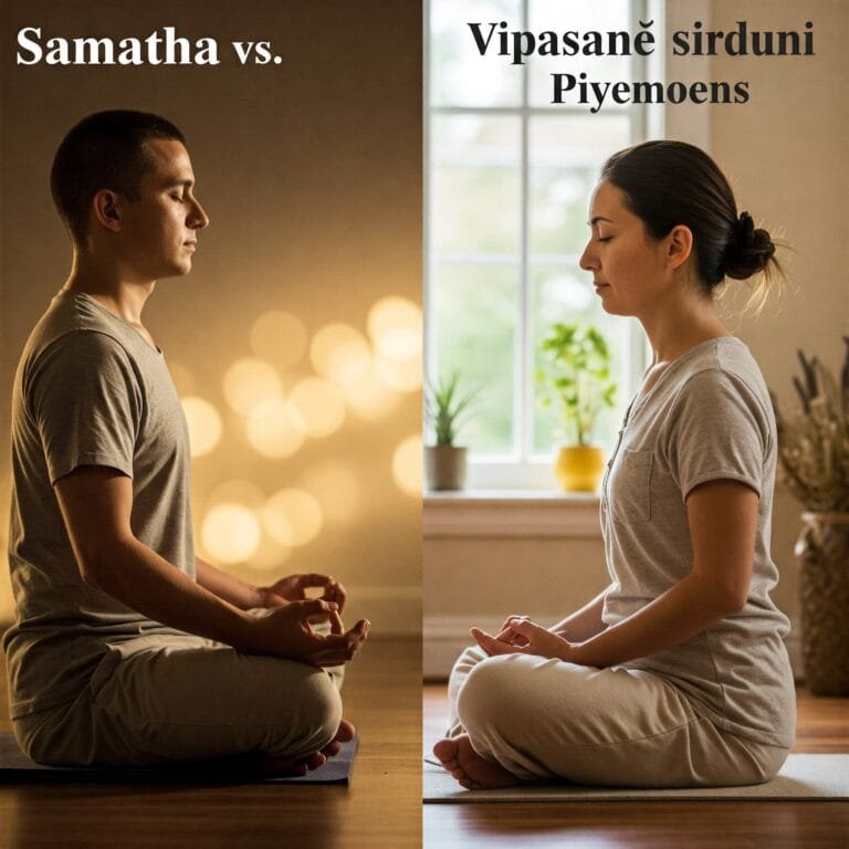 Différence entre Samatha et Vipassanā